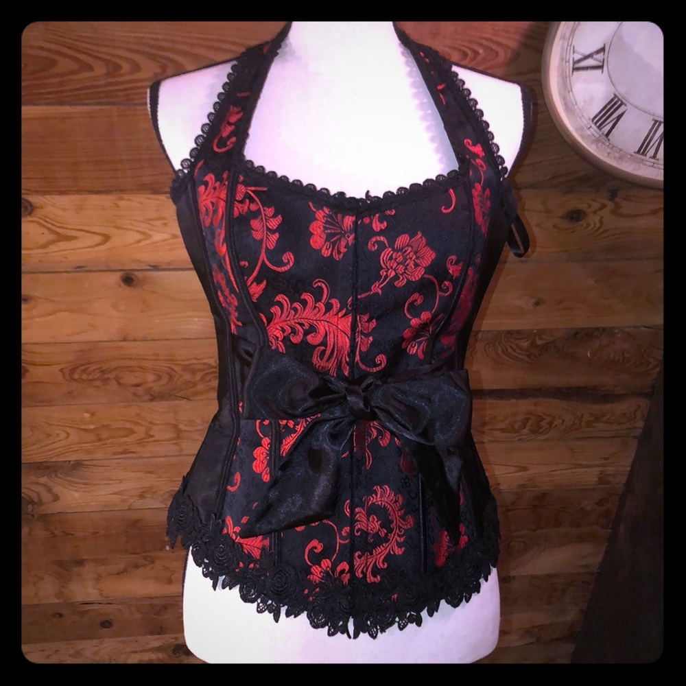 Red/Black Babydoll Corset